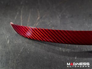 FIAT 500 Splashguards in Carbon Fiber - Set of 2 - Red Candy 